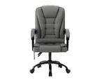 Artiss 2 Point Massage Office Chair Fabric Black