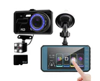 4-inch Touch Screen 2 Channel Dash Cam Front and Rear Car Camera Dual Dash Camera for Cars-Channel Dash Cam and Memory card