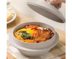 Masker Korean Cooking Bibimbap Stone Pot 18cm - Black