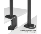 Brateck Single-Monitor Stell Articulating Monitor Mount Fit Most 17'-32' Monitor Up to 9KG VESA 75x75,100x100(Black)