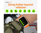 WIWU HD Screen Smart Watch 2.01 Inch with Waterproof HRV Fitness Tracker-Black