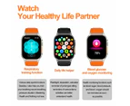 WIWU Bluetooth Smart Watch with Blood Pressure and Heart Rate Monitoring-Black