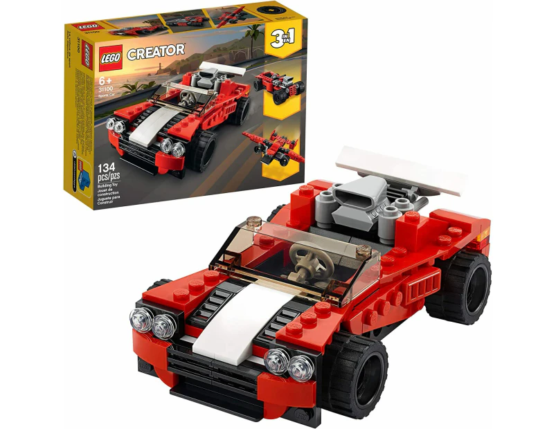 LEGO 31100 Creator 3in1 Sports Car Toy Building Kit (134 Pieces)