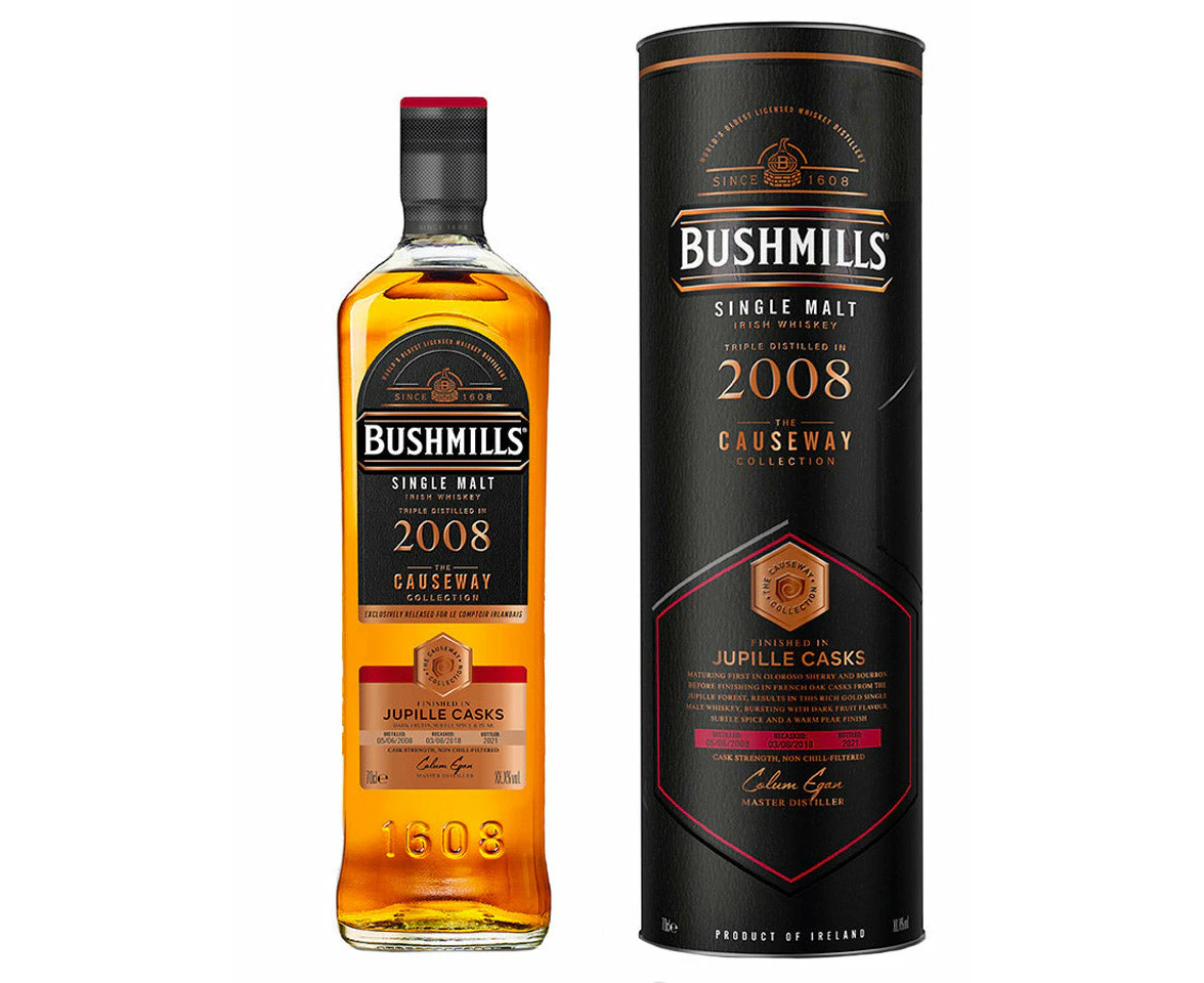 Bushmills 2008 Jupille Cask Causeway Collection Single Malt Irish Whiskey 700ml