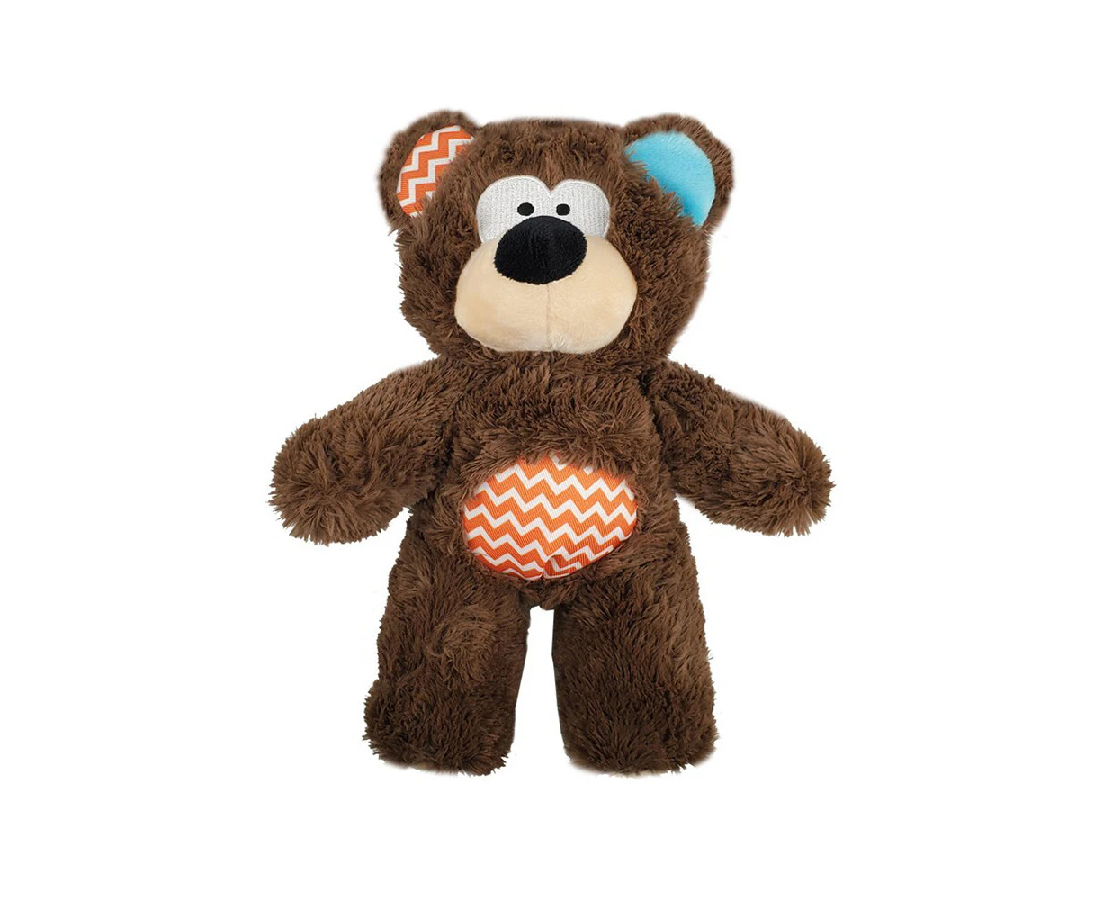 Rosewood Tough Rope Core Bear Soft Plush Pet Dog Chewing Bite Play Toy Brown