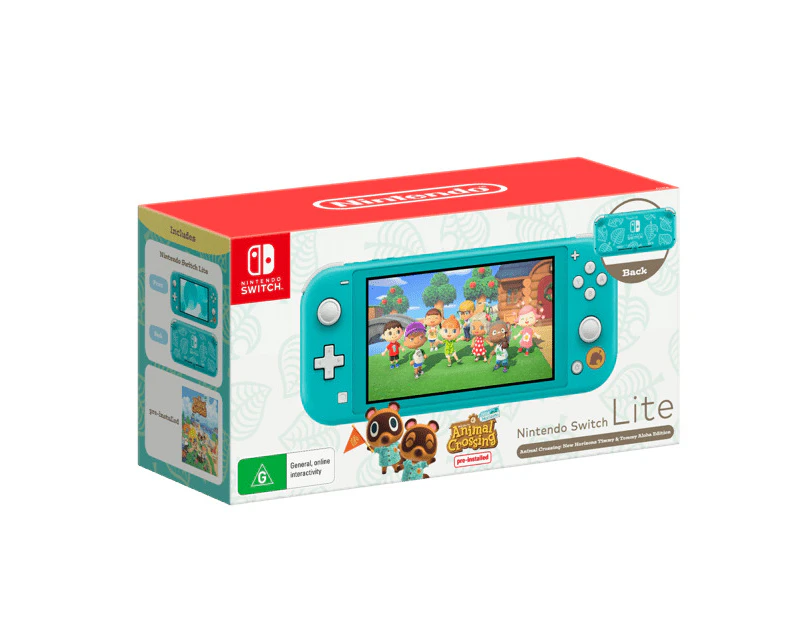 Nintendo Switch Lite Animal Crossing: New Horizons Timmy & Tommy Aloha Edition