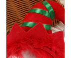 Sequin Santa Hat Headband With Gold Tone Glittery Crown, Christmas Themed Hair Accessories,style 2