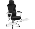 ALFORDSON Gaming Office Chair Mesh Executive Computer Recliner Study Work Seat Black and White