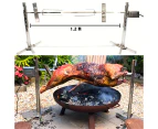 Campfire Camping Spit Grill Grille rotisserie Bbq outdoor Portable Lamb