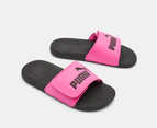 Puma Youth Girls' Cool Cat 2.0 V Slides - Glowing Pink/Vivid Violet