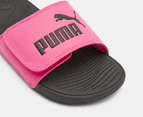 Puma Youth Girls' Cool Cat 2.0 V Slides - Glowing Pink/Vivid Violet