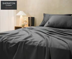 Sheraton Luxury 1000TC Maison Cotton Rich Super King Bed Sheet Set - Fossil