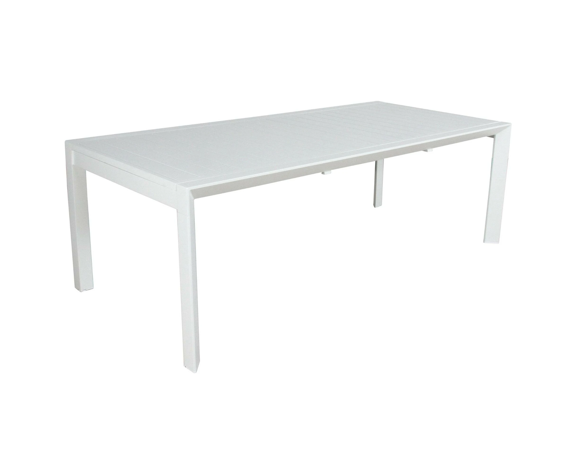 Iberia 178cm Aluminium Outdoor Dining Table White