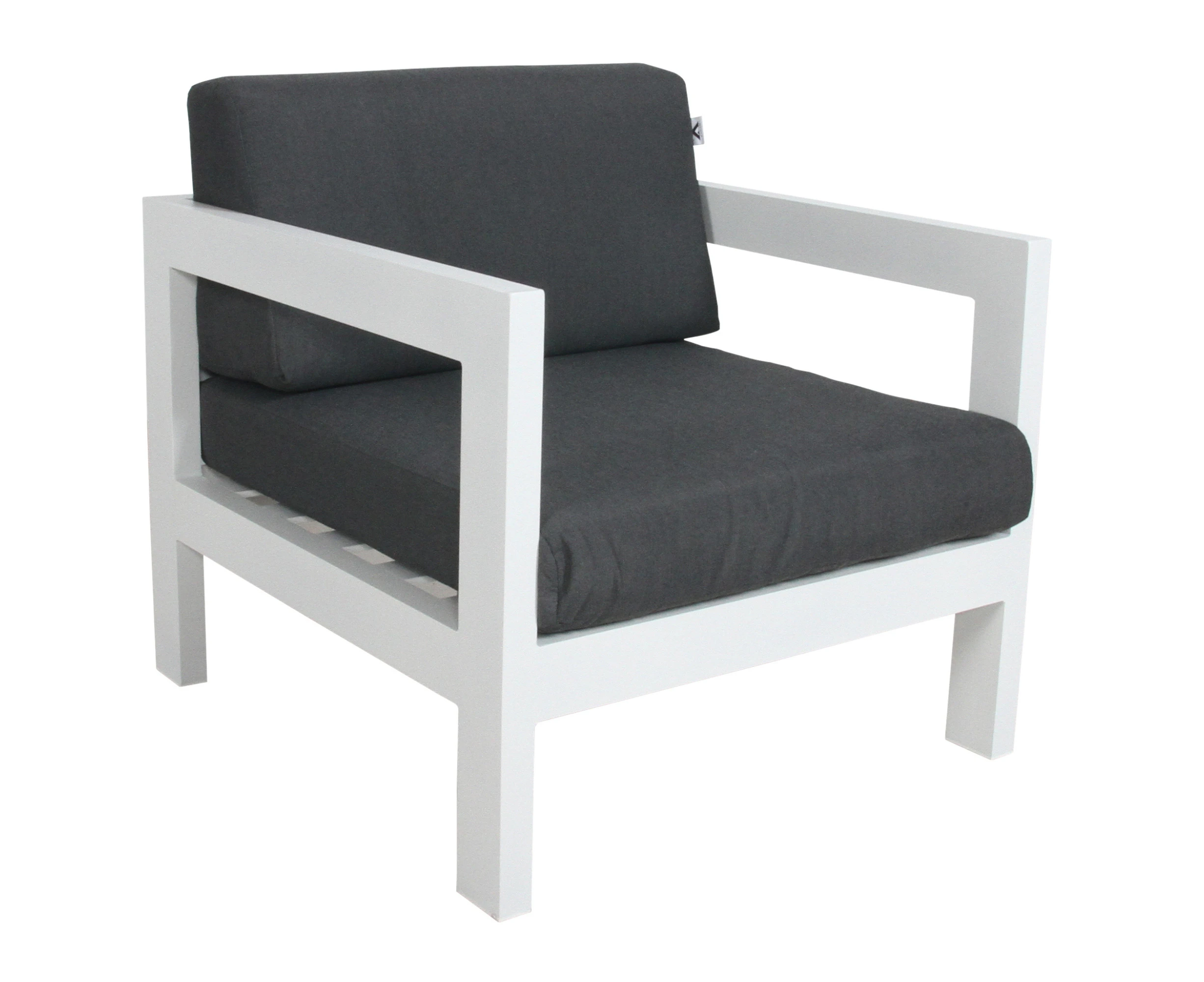 Outie Outdoor Sofa Lounge Chair Aluminium Frame White