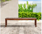 Livsip 150cm Garden Bench Outdoor Wood Patio Furniture Dining Chair Slatted Seat