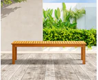 Livsip 3 Seater Garden Bench Outdoor Furniture Wood Patio Dining Chair Slatted Seat