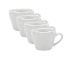 4x Ecology Teddy Stoneware Childrens Drinking Cup/Mug Oatmeal Homeware 120ml