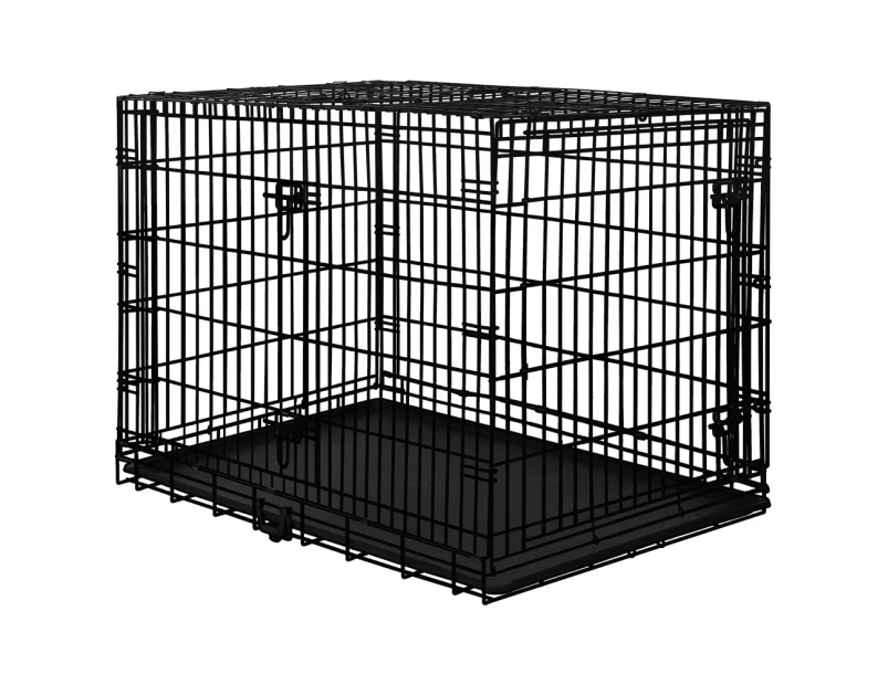 BEASTIE Dog Cage 48 inch Large Pet Crate Kennel Cat Metal Playpen Foldable