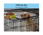 BEASTIE Dog Cage 48 inch Large Pet Crate Kennel Cat Metal Playpen Foldable