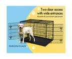 BEASTIE Dog Cage 48 inch Large Pet Crate Kennel Cat Metal Playpen Foldable