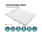 S.E. Memory Foam Topper Cool Gel Ventilated Mattress Bed Bamboo Cover 8cm Double
