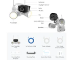 Reolink 4K WiFi Securty Camera 180° Panoramic Dual-Lens with Floodlights