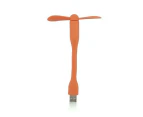 Mini USB Fan Cooling Cooler Portable Flexible Detachable for PowerBank/PC/Laptop - Orange