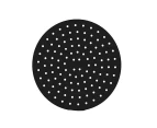 20cm Reusable Air Fryer Liners Non-Stick Silicone Air Fryer Basket Mat Round - Black