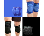 Black 2x Knee Pad Crashproof Antislip Brace Leg Sleeve Protector Guard Support Gear NZ