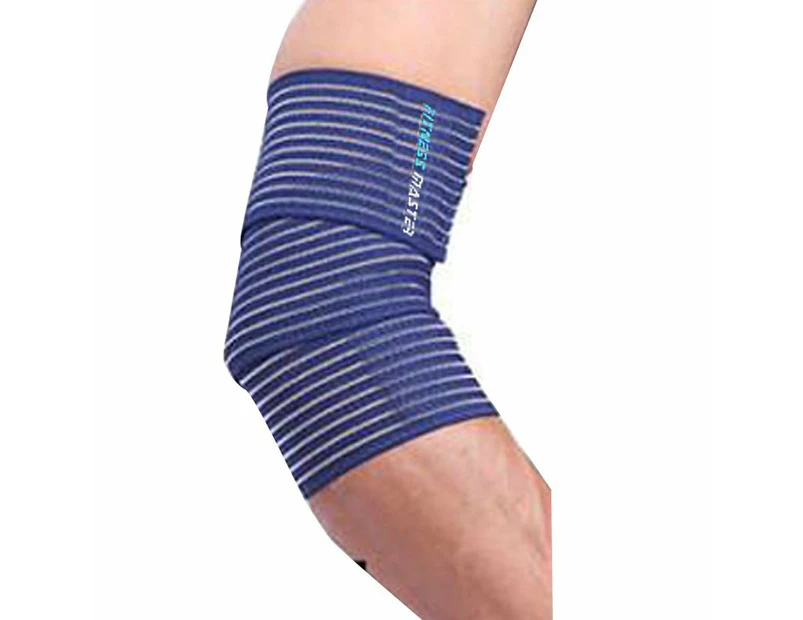High Elastic Elbow Wrist Ankle Support Brace Bandage Compression Wrap Strap 90cm NZ - Blue 90CM
