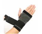 Wrist Support Compression Hand Brace Wrap Strap Thumb Protector Carpa Tunne - L