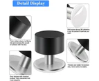 Non Punch Door Stopper Self Adhesive Heavy Duty Stainless Steel Rubber Stopper - White