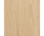 vidaXL Bed Frame Sonoma Oak 150x200 cm