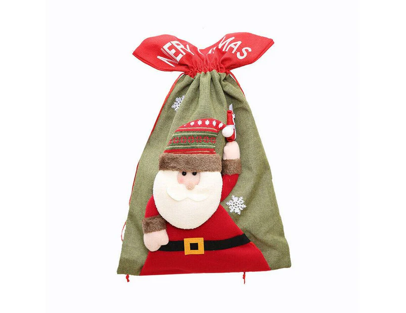 New Christmas Large Jumbo Felt Santa Sack Children Xmas Gifts Candy Stocking Bag - Santa Claus