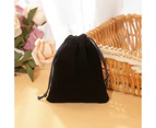50X Small Velvet Cloth Drawstring Bags Gift Bag Jewelry Ring Pouch Earring Favor 9x12 - Gold