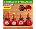 Christmas Candy Treat Bags Gift Wrapping Bag Xmas Party Drawstring Decor Bags Au