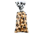 200X Opp Flat Pocket Cellophane Animals Halloween Kids Party Candy Packaging Bag - 200pcs-Bone