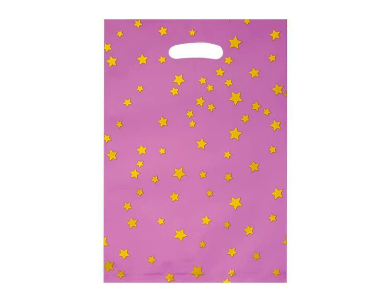 100PCS Kids Favors Aluminum Film Bag Small Five-pointed Star Candy Package Party - Purple