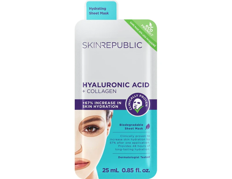 Skin Republic Hyaluronic Acid + Collagen Face Mask