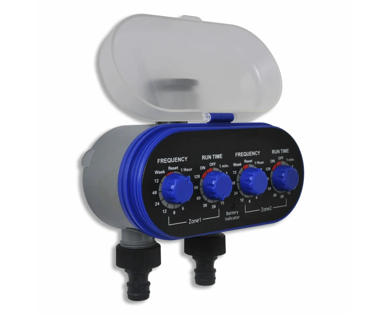 vidaXL Garden Electronic Automatic Water Timer Irrigation Timer Double Outlet