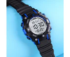 50M Waterproof Electronic Chrono Stopwatch Kids Wristwatches - Purple