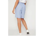 MILLERS - Womens -  Cotton Slub Short With Cuff - Chambray
