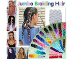 Coloured Jumbo Braiding Hair Extensions Braids Twist Hight Temperature Kanekalon - C14