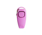 Dog Training Whistle Clicker Combo To Stop Pet Barking Obedience Train Skills Au - Pink