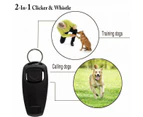 Dog Training Whistle Clicker Combo To Stop Pet Barking Obedience Train Skills Au - Pink