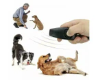 Dog Training Whistle Clicker Combo To Stop Pet Barking Obedience Train Skills Au - Light Blue