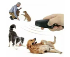 Dog Training Whistle Clicker Combo To Stop Pet Barking Obedience Train Skills Au - Pink