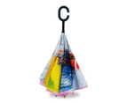 IOco Reverse Umbrella with Sun Safe UPF50 - Rainbow Lorikeet - Rainbow Lorikeet