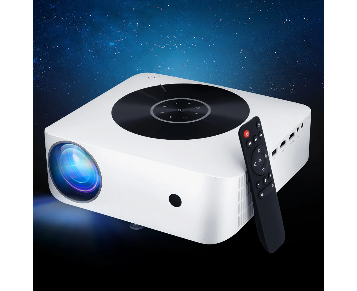 Devanti Bluetooth Video Projector WIFI 1080P Home Theater HDMI Touch Screen