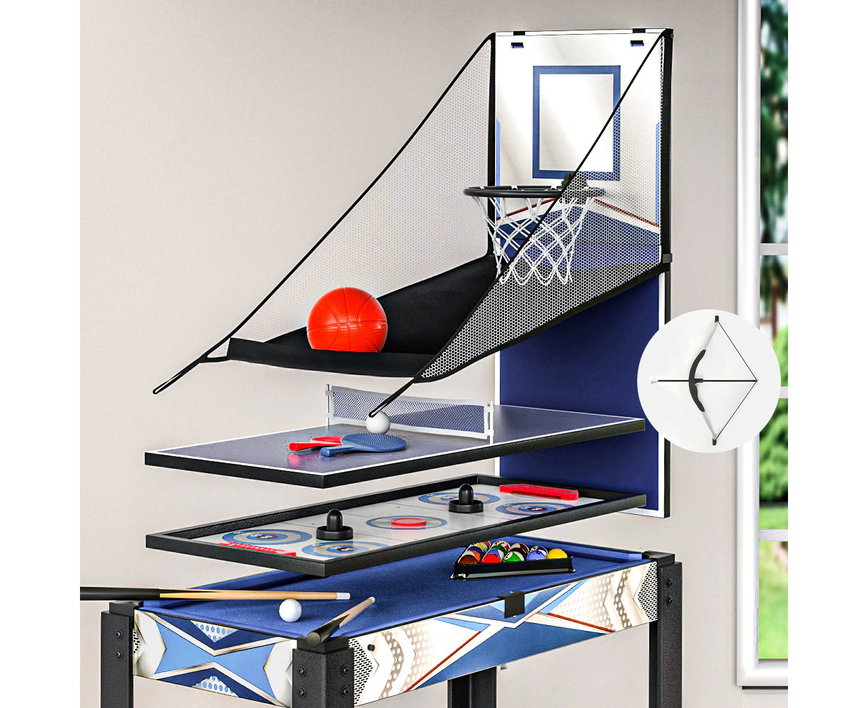 5-In-1 Game Table Pool Table Tennis Air Hockey Basketball Arcade Gift